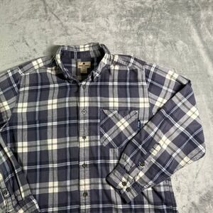 Y2K Woolrich Flannel Shirt Button Up Plaid Long Sleeve Casual Mens L